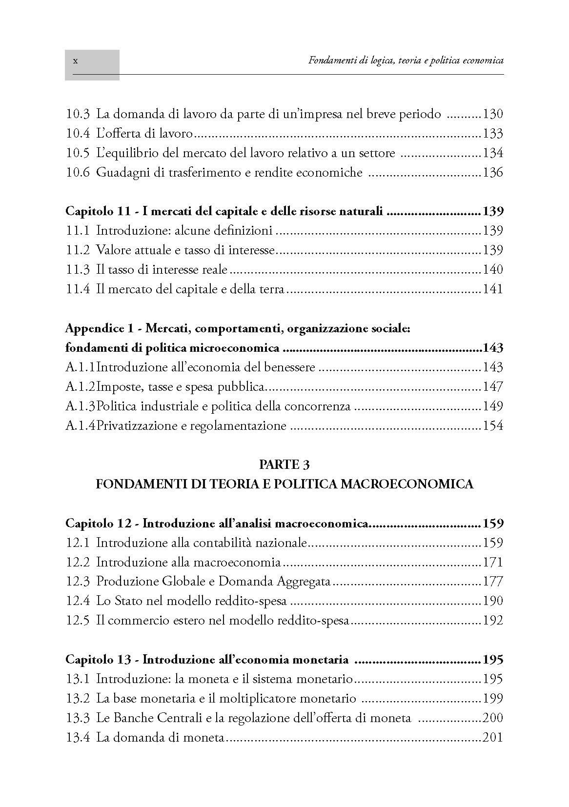 Fondamenti di Logica, Teoria e Politica Economica - Principî, modelli, comportamenti, organizzazione