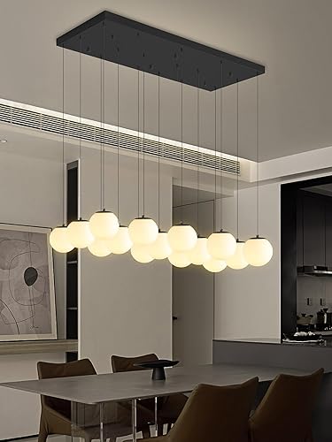 Miniatura 59 de Lámpara Colgante de Globo de Vidrio de 6 Luces Moderna Candelabro de Globo de Vidrio Gris Humo Grandes Candelabros para Techos Altos Entrada Luz