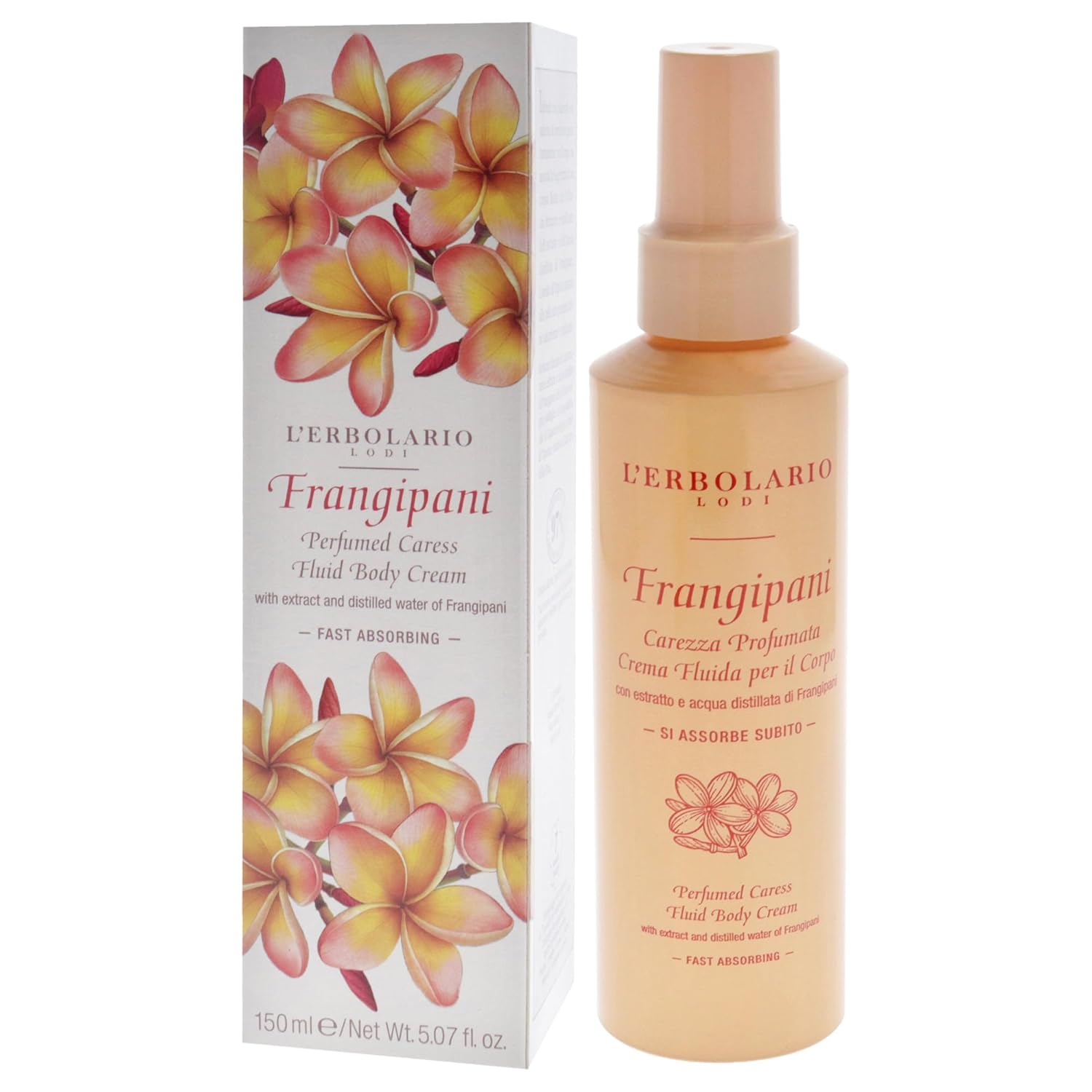 L'Erbolario Perfumed Caress Fluid Body Cream – Moisturizing Body Butter – Fast-Absorbing, Softening Skin Care with Coconut Oil - Frangipani – 5.07 oz - Image 4