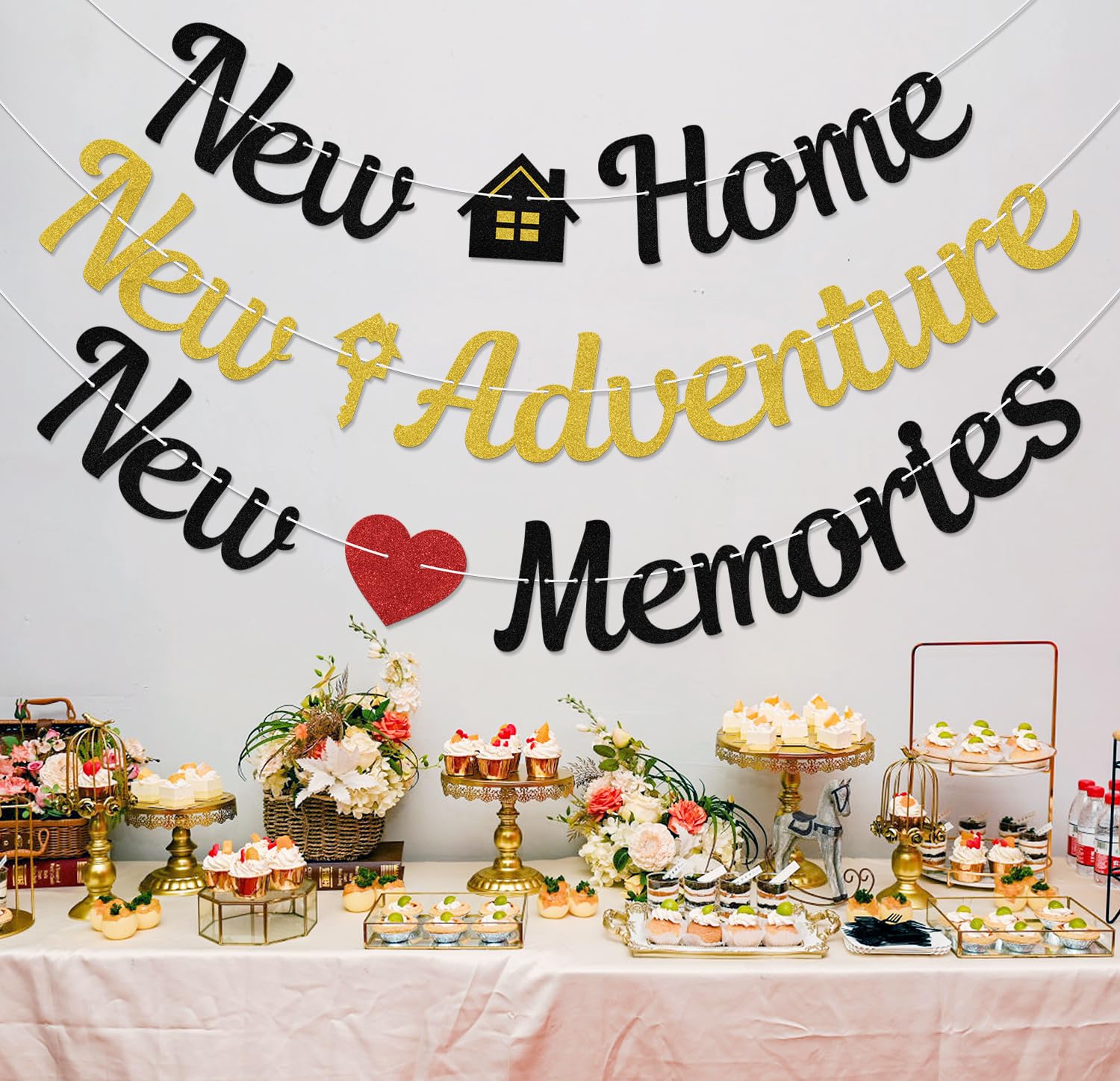 New Home New Adventure New Memories Banner, Housewarming Party Decorations - Image 4