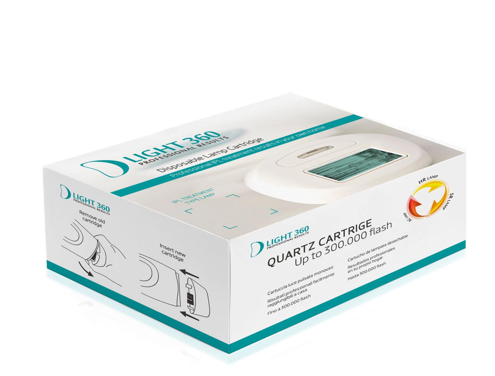 Lampada HR (Epilazione) per D Light 360, 300.000 impulsi al quarzo