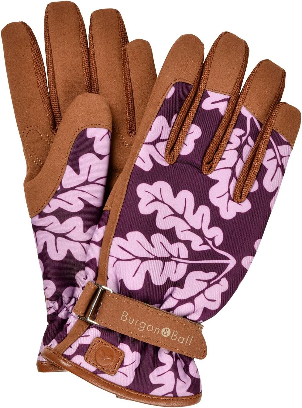 Burgon & Ball Love Oakleaf Plum S/M Gloves, Ladies, Gardening, Hands, Womens