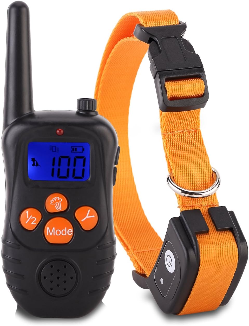 Dog Training Collar Electric Dog Shock Collar Rainproof&Rechargeable Backlight LCD Screen With Remote Beep/Vibration/Shock Training Collars for Pets Dog