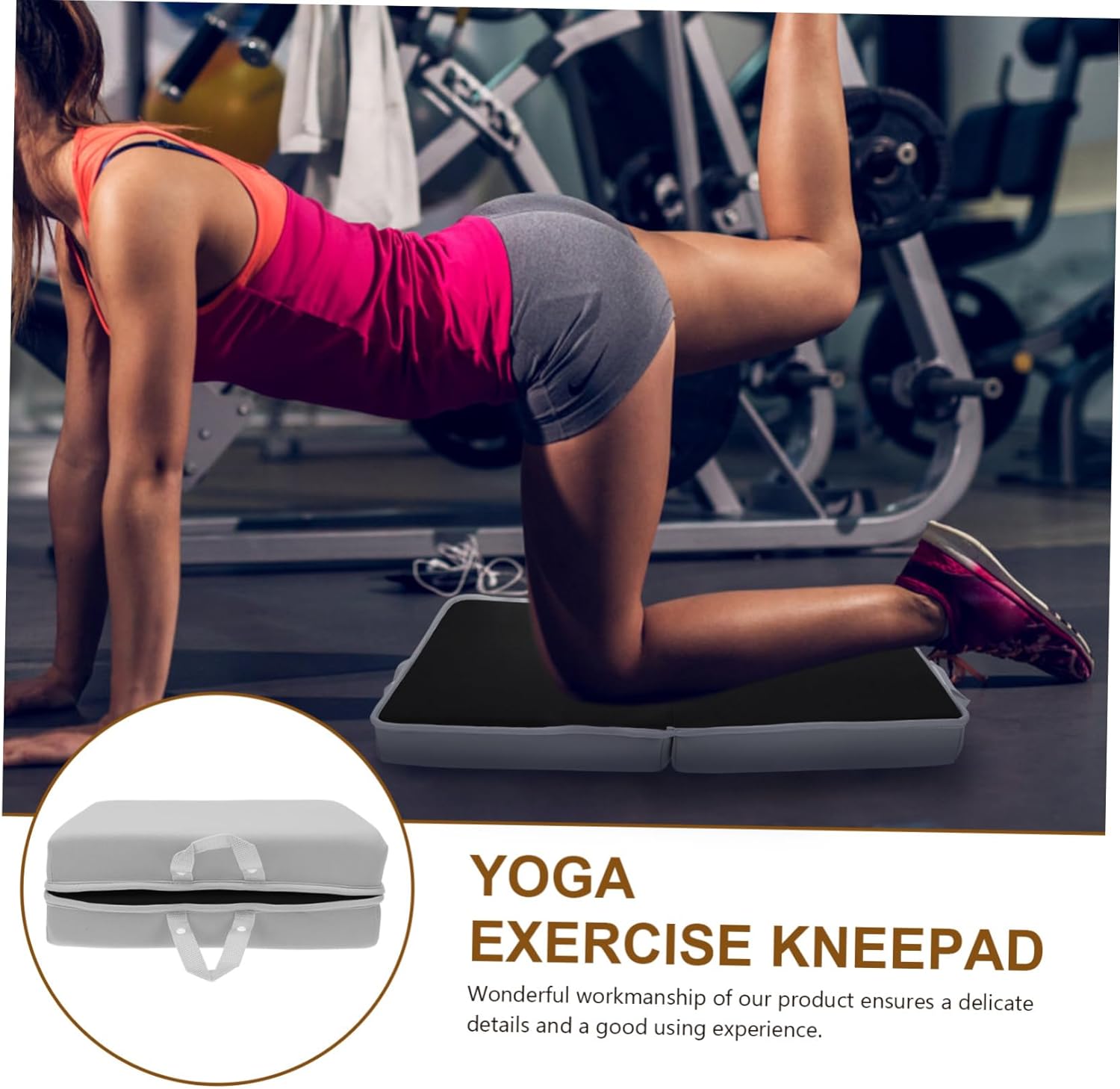 KICHOUSE Yoga Mat Plank Mat Kneeling Pad Cushion Home Workout Equipment for Women Kneepads