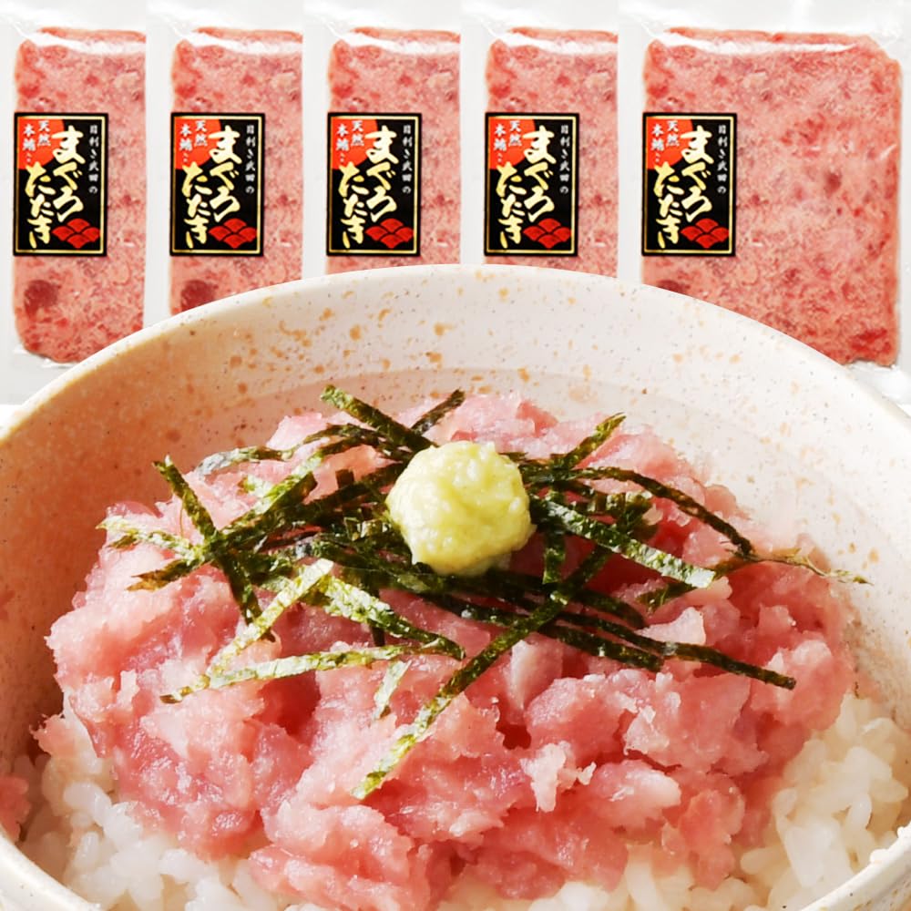 Amazon.co.jp: 天然 まぐろたたき 400g ねぎとろ 国産 本マグロ入り