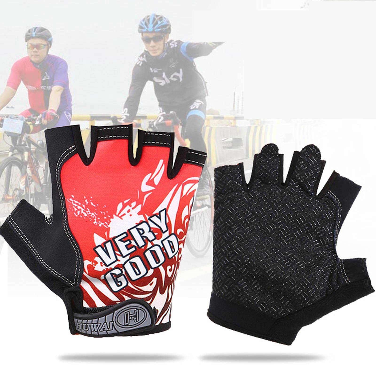 Guantes de remo sin dedos, protección solar para hombres y mujeres, para pesca, kayak, remo, senderismo, vela, pesca, conducción