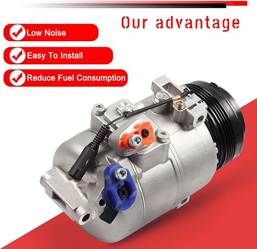 Miniatura 4 de CCIYU Compresor del AC con el compresor de aire del aire acondicionado del embrague para el coche 2003 2004 2005-2006 para BMW X5 3.0L compresor de