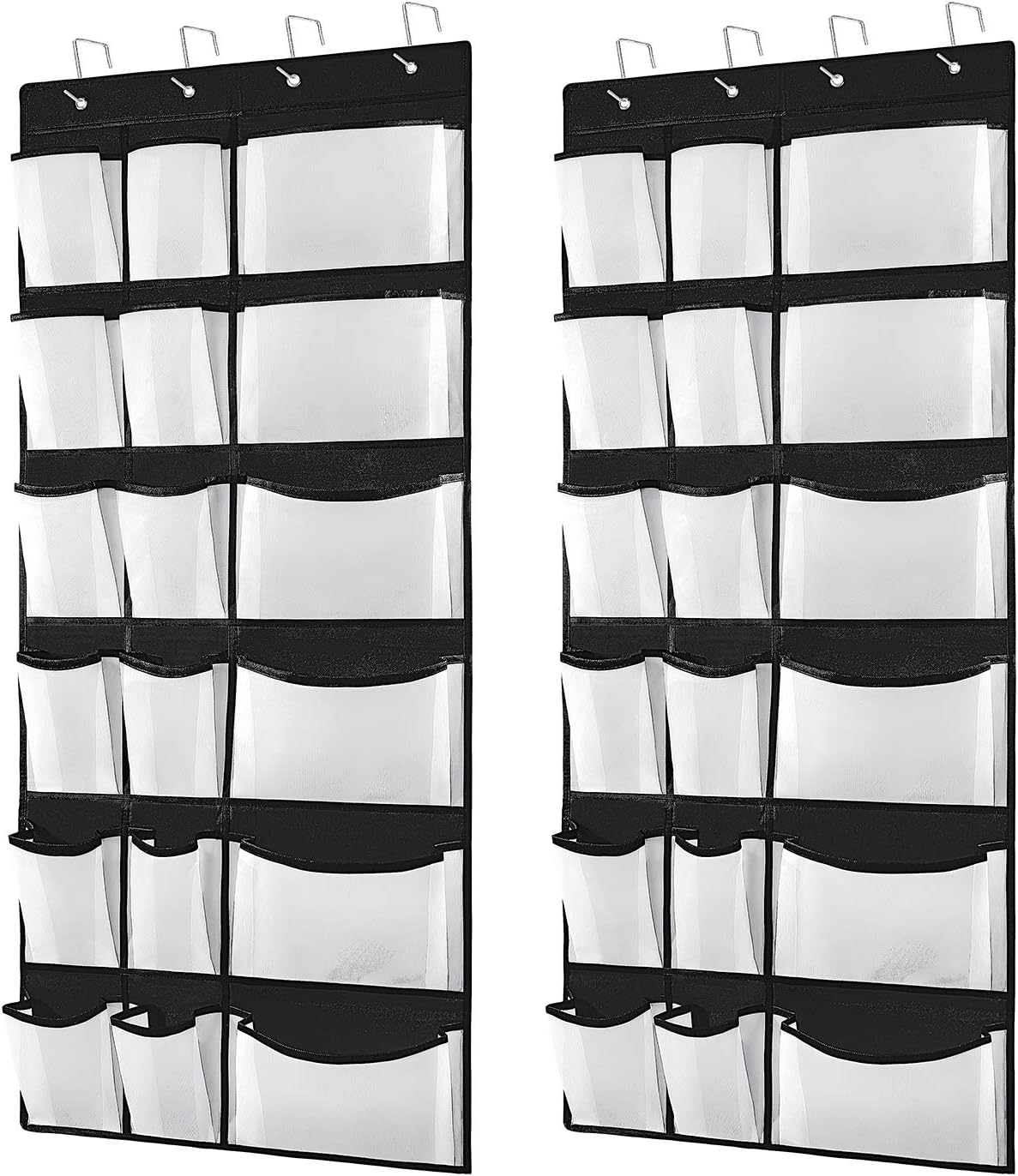 Kootek 2 Pack Over The Door Shoe Organizers, 12 Mesh