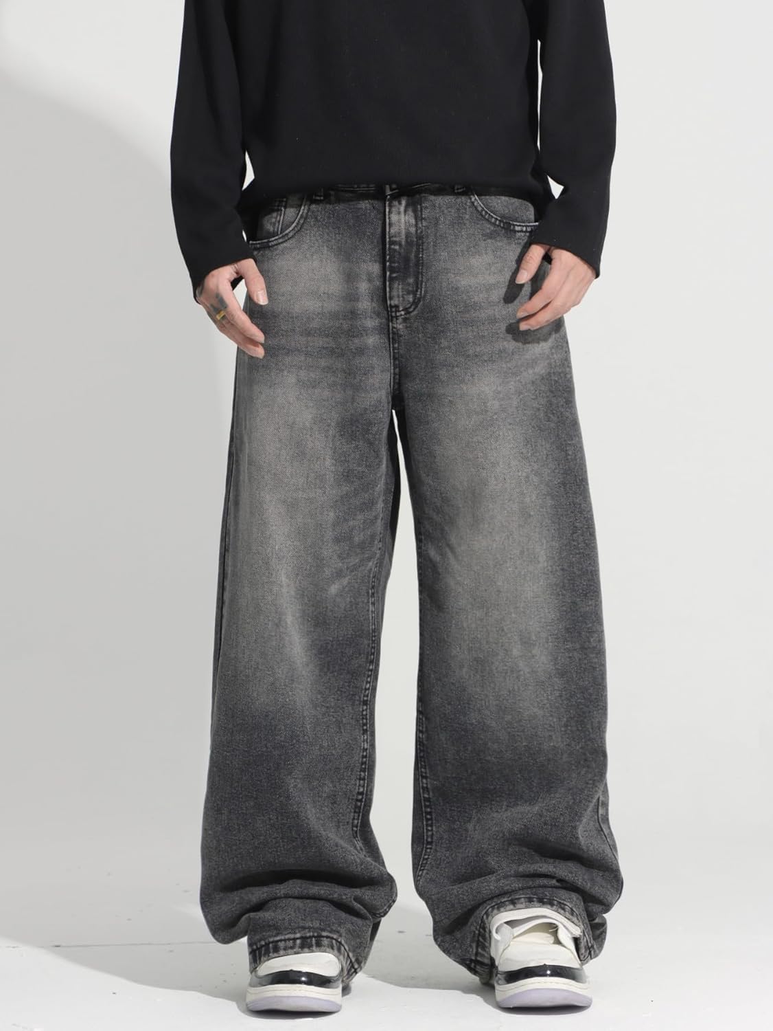 Dsquared2 skater-jeans met rits en verfsplash