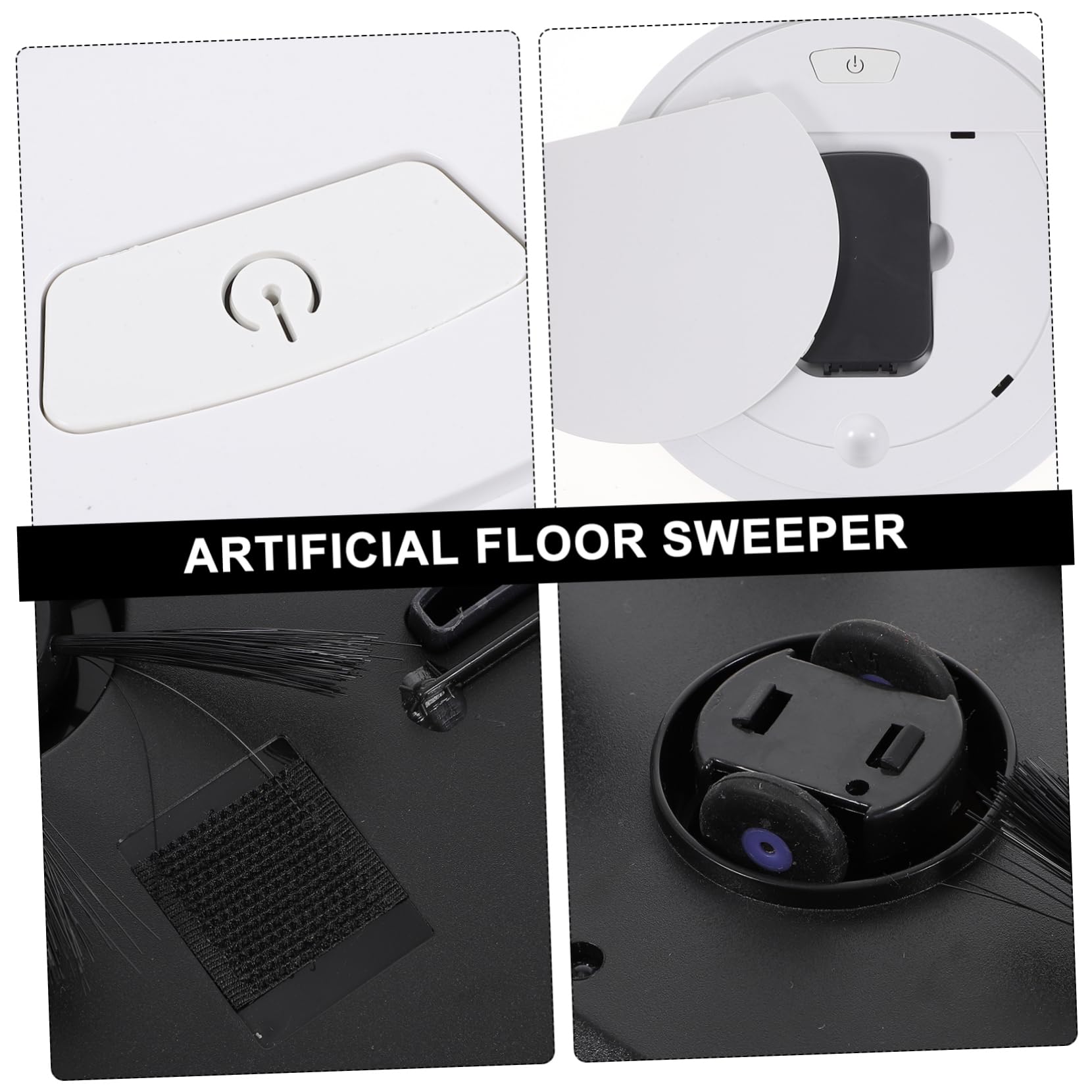 Cabilock Robot Limpiador de Suelos Inteligente Función de Aspirado y Trapeado, Batería de 1200mah, Capacidad de 550ml, Adecuado para Limpieza Hogar