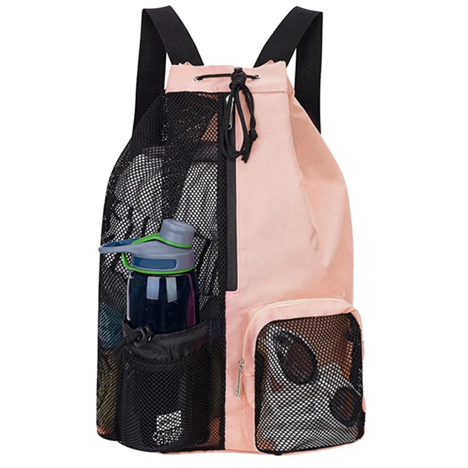 Dry Bag Borsa da Palestra Sportiva con Coulisse, Zaini portaoggetti da Spiaggia con Tasche bagnate, Maglia Spessa, Leggera e Confortevole Zaino Impermeabile(Pink)