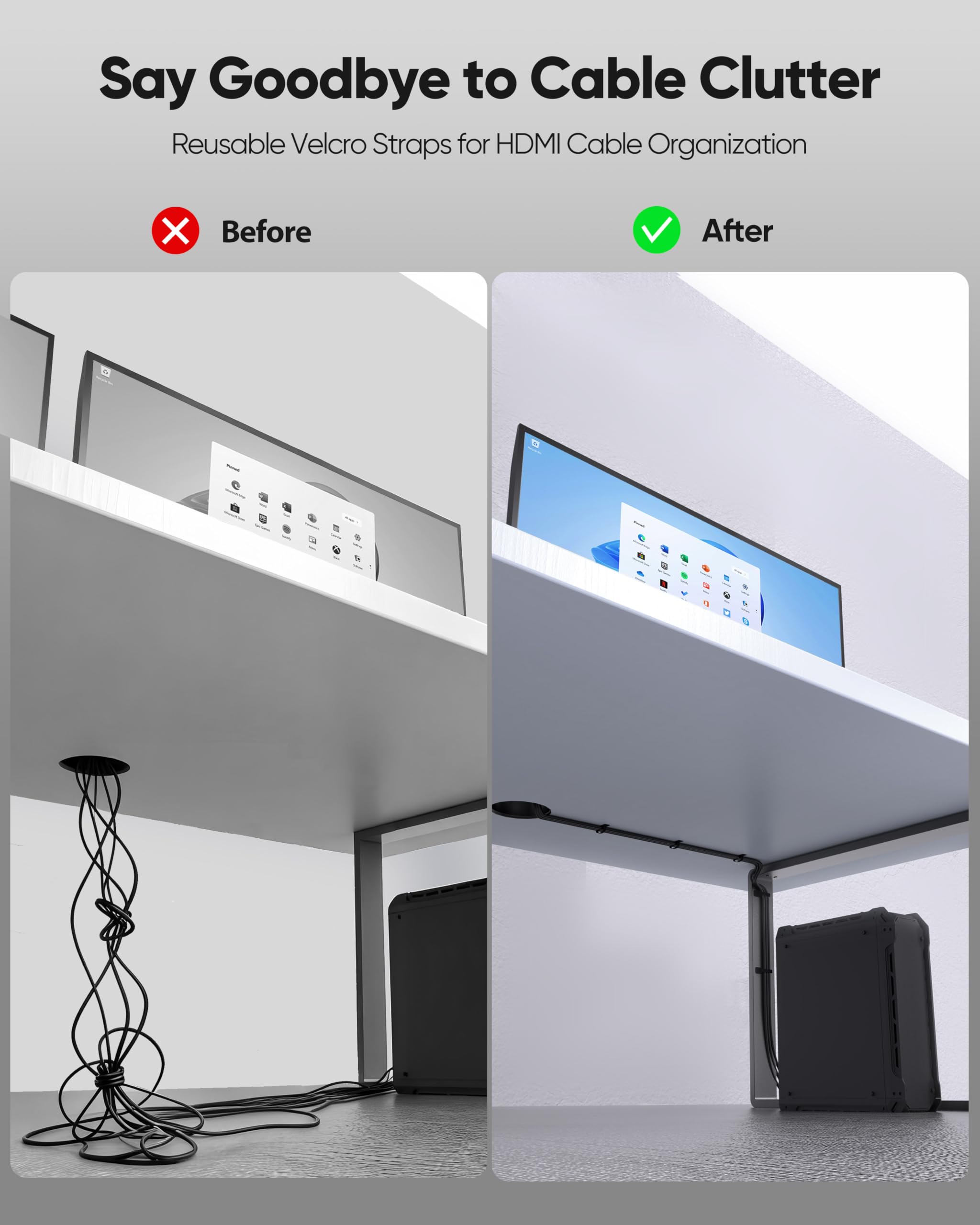 Cable HDMI 8K, paquete de 2 unidades de 6 pies, 48 Gbps, cable HDMI de ultra alta velocidad para juegos, compatible con 8K a 60Hz/4K a 120Hz/2K a 240Hz, HDR10+, HDCP2.2 y 2.3, Dolby, eARC compatible
