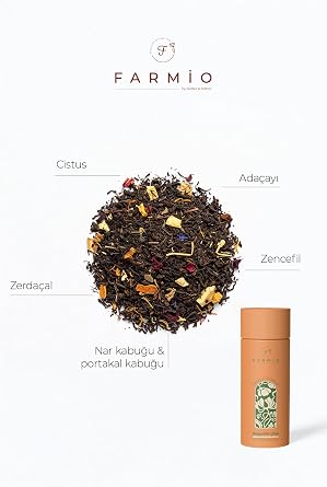 BAĞIŞIKLIK ÇAYI – 12 Poşet – Cistus, Adaçayı, Zencefil, Nar, Portakal