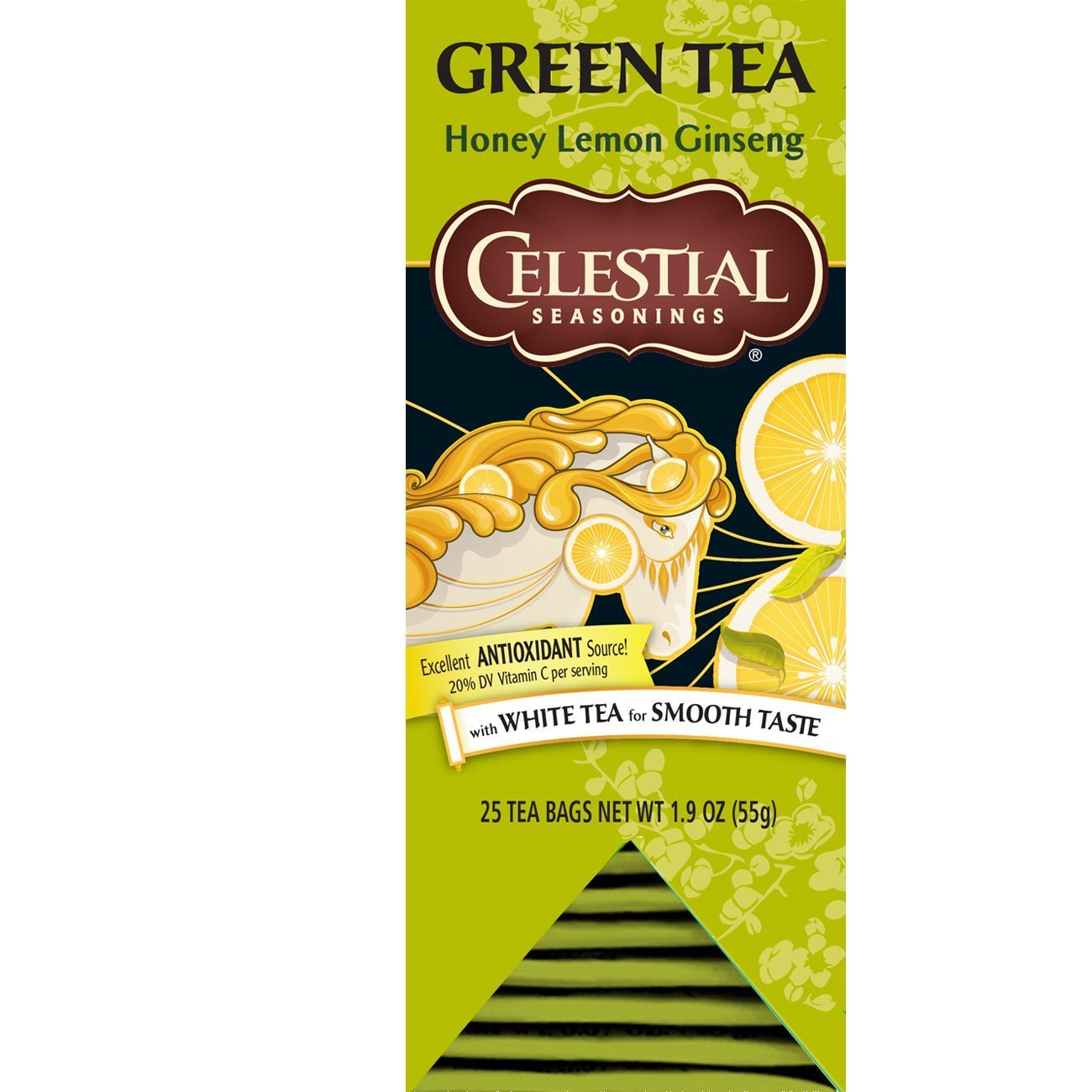 Amazon.com : Celestial Seasonings Green Tea, Honey Lemon Ginseng