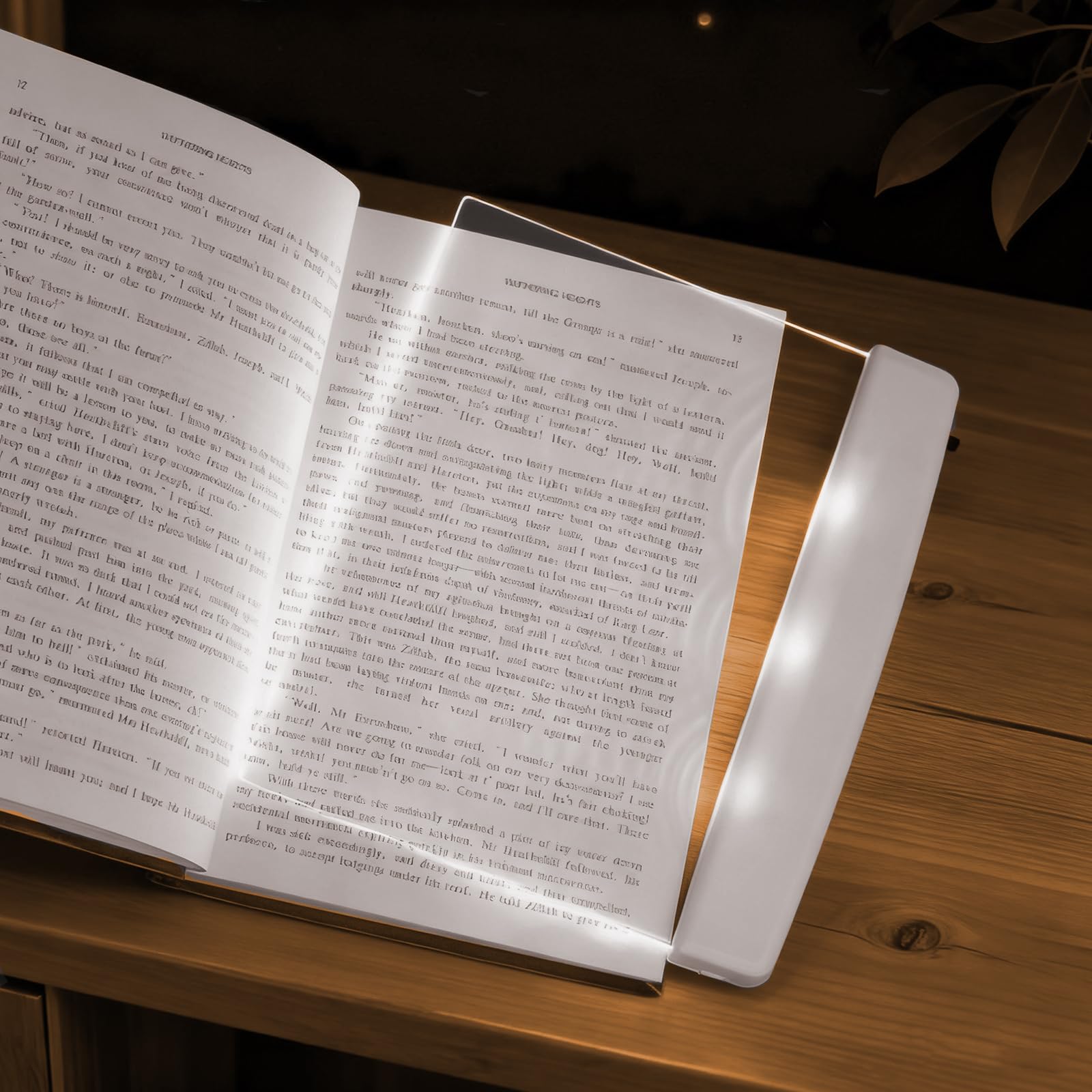 Flat Reading Lights, for Reading at Night in Bed Clear LED Page Book Light, Bookmark Book Full Light for Reading Illuminator Panel Plate Lamp Board Wireless, Funny Gifts for Readers