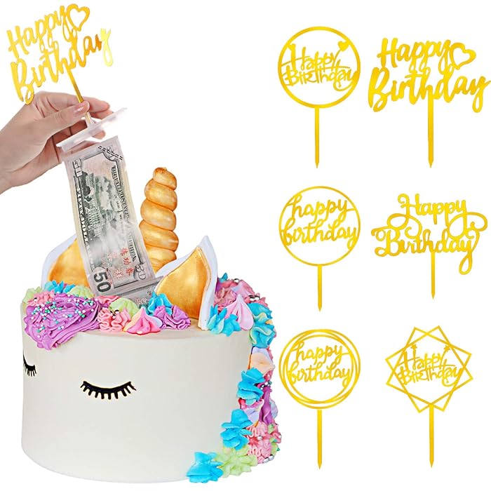 Buy Boao 107 Pieces Cake Money Box Kit, Pulling Money Box Cake Topper