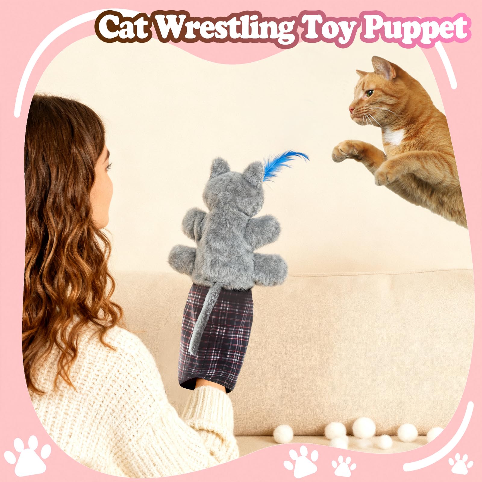 Ultra Cat Toy Rytopt Cat Wrestler, Cat Wrestling Glove, With Tough Padding For Safe And Fun Cat Sumo Wrestler Puppet Ultra Cat Toy Rytopt Cat Wrestler, Cat Wrestling Glove, With Tough Padding For Safe And Fun Cat Sumo Wrestler Puppet