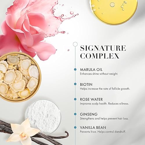 Miniatura 5 de Goldie Locks Set de champú y acondicionador, dúo ultra hidratante para el cuidado del cabello con biotina, aceite de marula y agua de rosas, sin