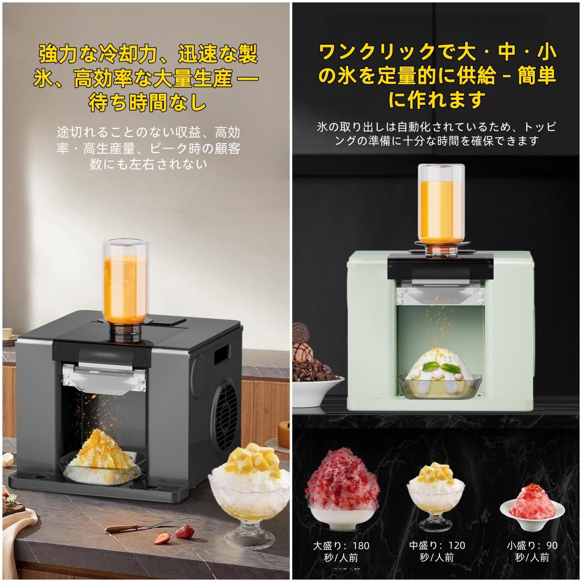 スノーフレーク製氷機　スノーアイス Amazon.co.jp: Deerouスノーフレーク製氷機 フローズンドリンクマシン