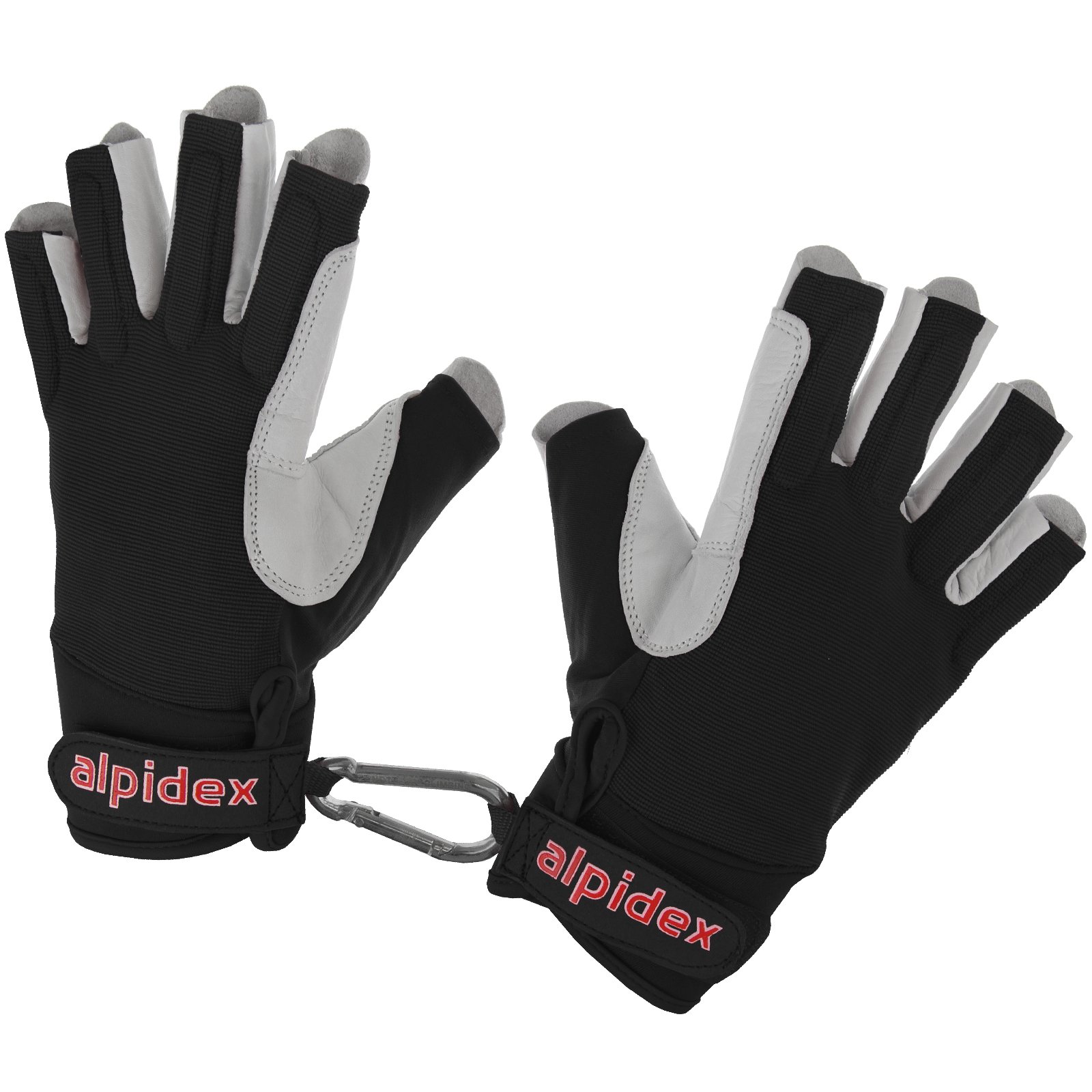 ALPIDEX Guantes de Escalada Unisex de Cuero auténtico