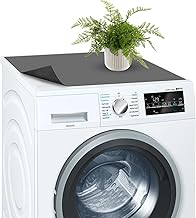 Tappetino Antiscivolo per Lavatrici 60 x 60 cm Tappeto Lavatrice Antivibrazione, Impermeabile Sopra Parapolvere Lavatricecopri Asciugatrice, Tappetini Frigorifero Rivestimento Universale per Lavatrice