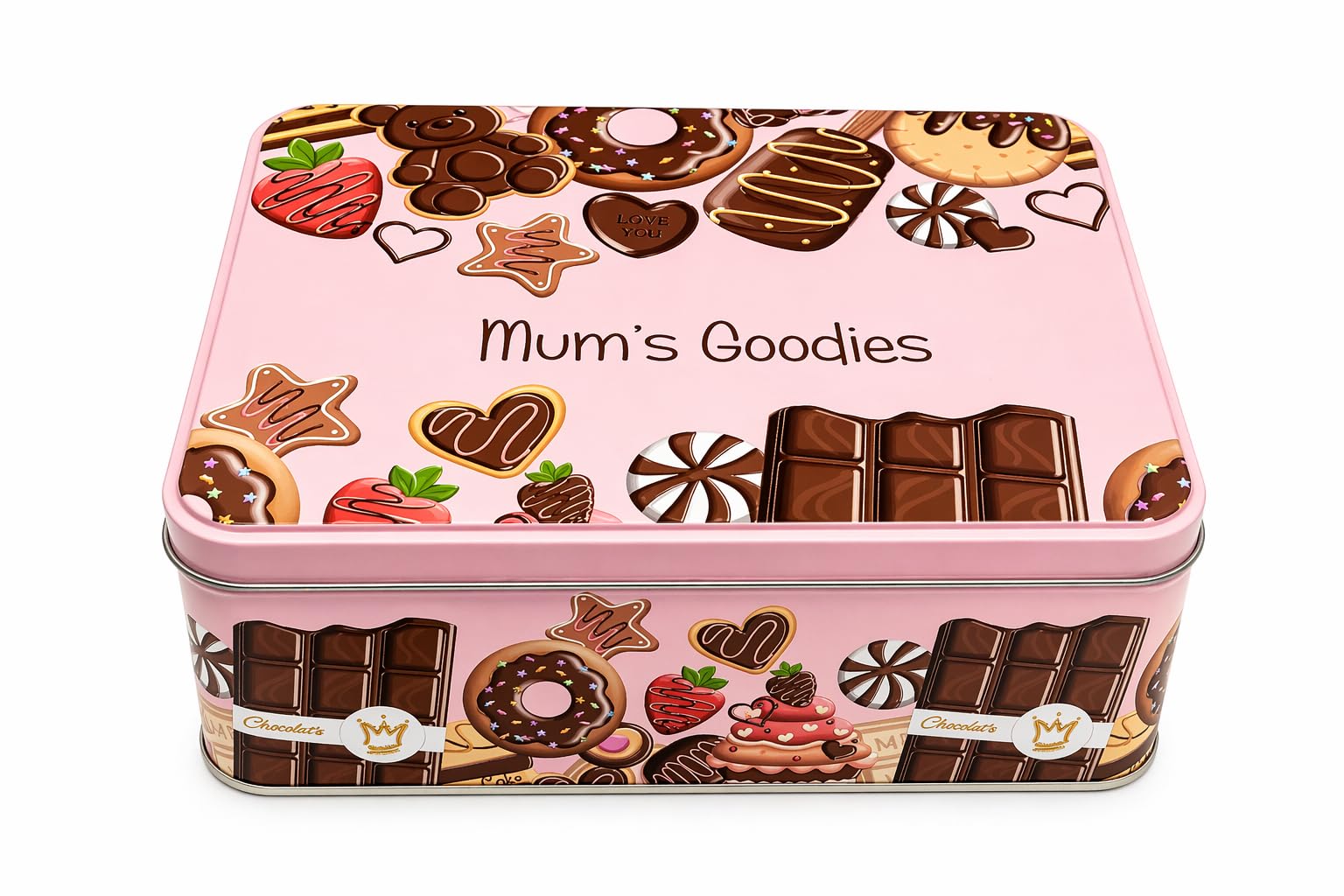 Lunar Shadow Mum’s Goodies Pink Gift Tin, Gift for Mum, Mother's Day, Birthday, Christmas