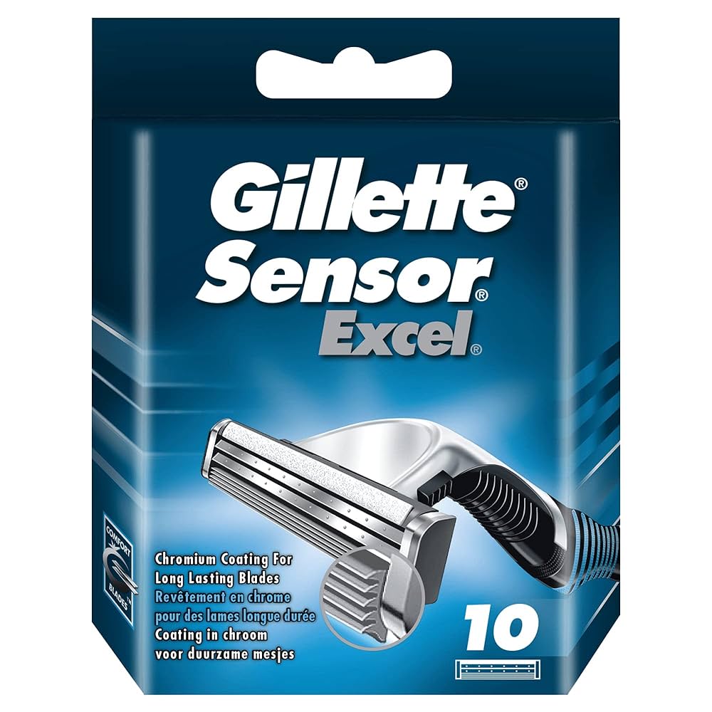 Amazon.com: Gillette Sensor Excel Razor Blades for Men Pack
