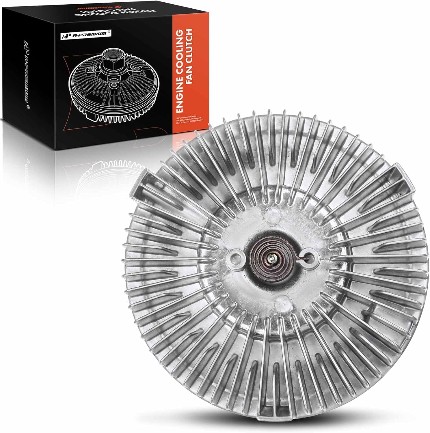 A-Premium Electronic Radiator Cooling Fan Clutch Compatible with Ford E-250 E-350 Econoline Club Wagon F-150 F-250 F59 F Super Duty, 6.9L 7.3L, Replace# E5TZ8A616C, AU2Z8A616NA