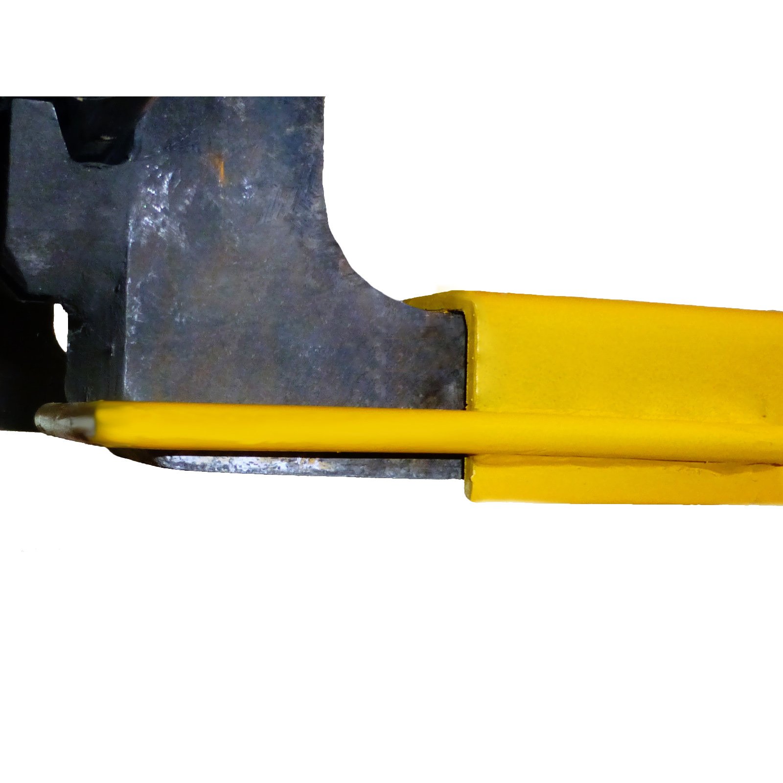 Happybuy Extensiones de horquilla de palé de 182 cm de largo y 13,5 cm de ancho para carretilla elevadora de 1/4 pulgadas de grosor de horquilla amarilla.