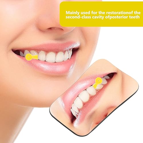 Miniatura 4 de DOITOOL 100 piezas de plástico dental cuñas PC dientes cuña herramienta auxiliar de llenado de dientes para tratamiento endodóntico (amarillo)