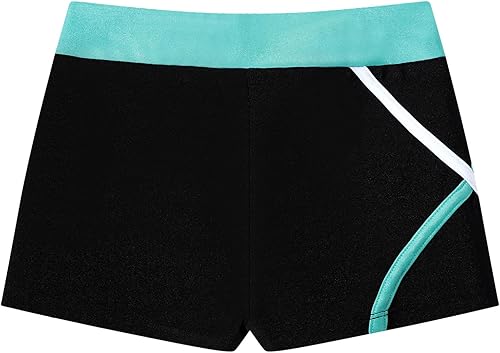 Miniatura 7 de Doomiva Traje de baño tankini para niñas y niñas, con tirantes delgados, top corto con pantalones cortos, traje de baño para bailar