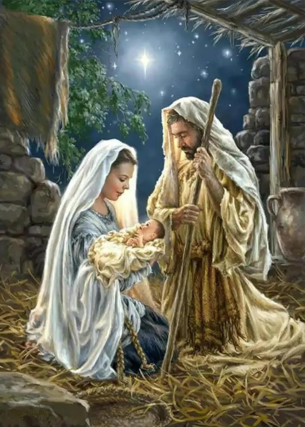 Kit Peinture Par Numéros Renne De Noël - Toile 20x30 Cm Avec Cadre, Peinture Acrylique, Pour Adultes Débutants