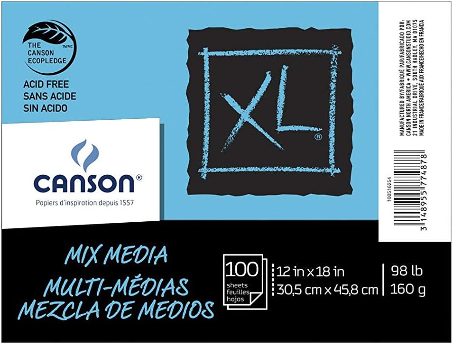 UCreate Mixed Media Art Paper, Heavyweight, 6" x 9", 500