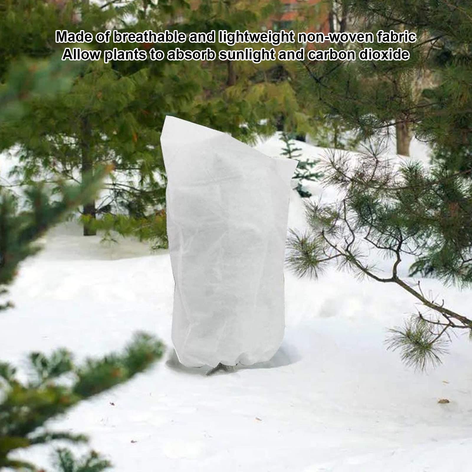 Zonnezeil/schaduwdoek; van HDPE-kunststof (polyethyleen); scheurt niet; is