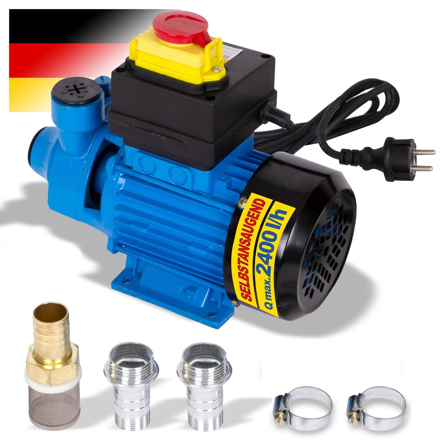 Dieselpumpe Ölpumpe Biodiesel Heizölpumpe 230V, JETZT MIT EXTRA-Ersparnis! BIODIESEL KRAFTSTOFFPUMPE 230V Elektro FASS-Pumpe mit Schlauch, Diesel-Vorfilter mit austauschbarem Filtereinsatz