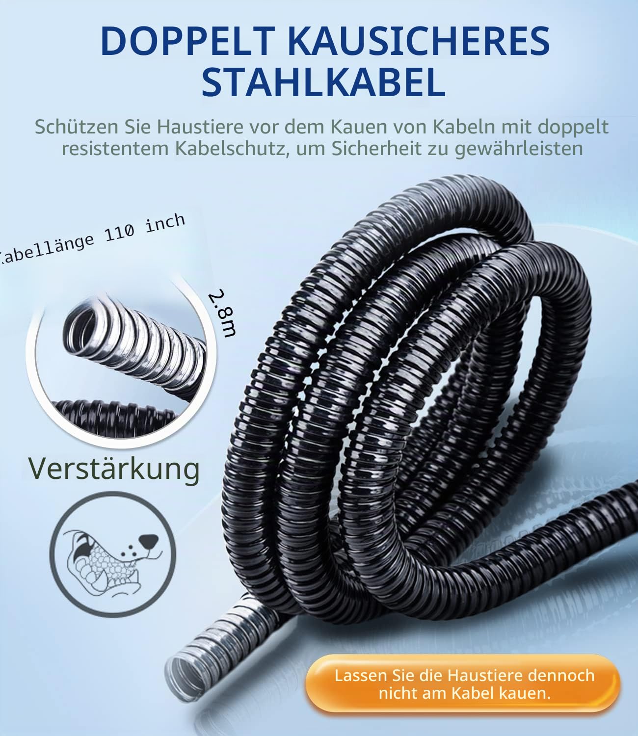 uncn Heizkissen für Hunde und Katzen, druckaktiviertes Haustier-Wärmekissen, automatisch, elektrisch, beheizt, für den Innenbereich, Wärmekissen mit kaufester Kordel, einstellbare Temperatur,