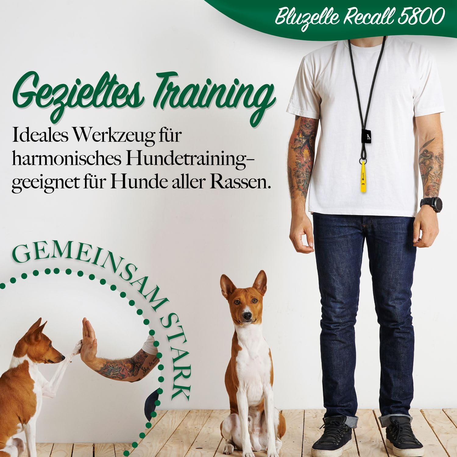 bluzelle Recall 5800 Professional Dog Whistle with Lanyard, BPA-Free Plastic Training Whistle - Image 2
