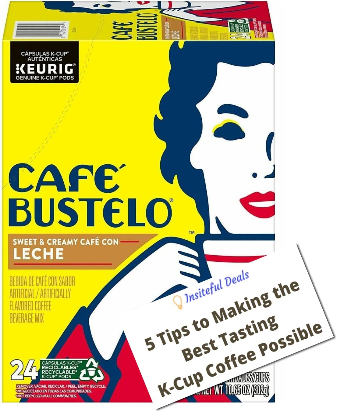 Cafe Bustelo KCup Packs, Espresso Style. Pack of 12 pods Grocery & Gourmet Food