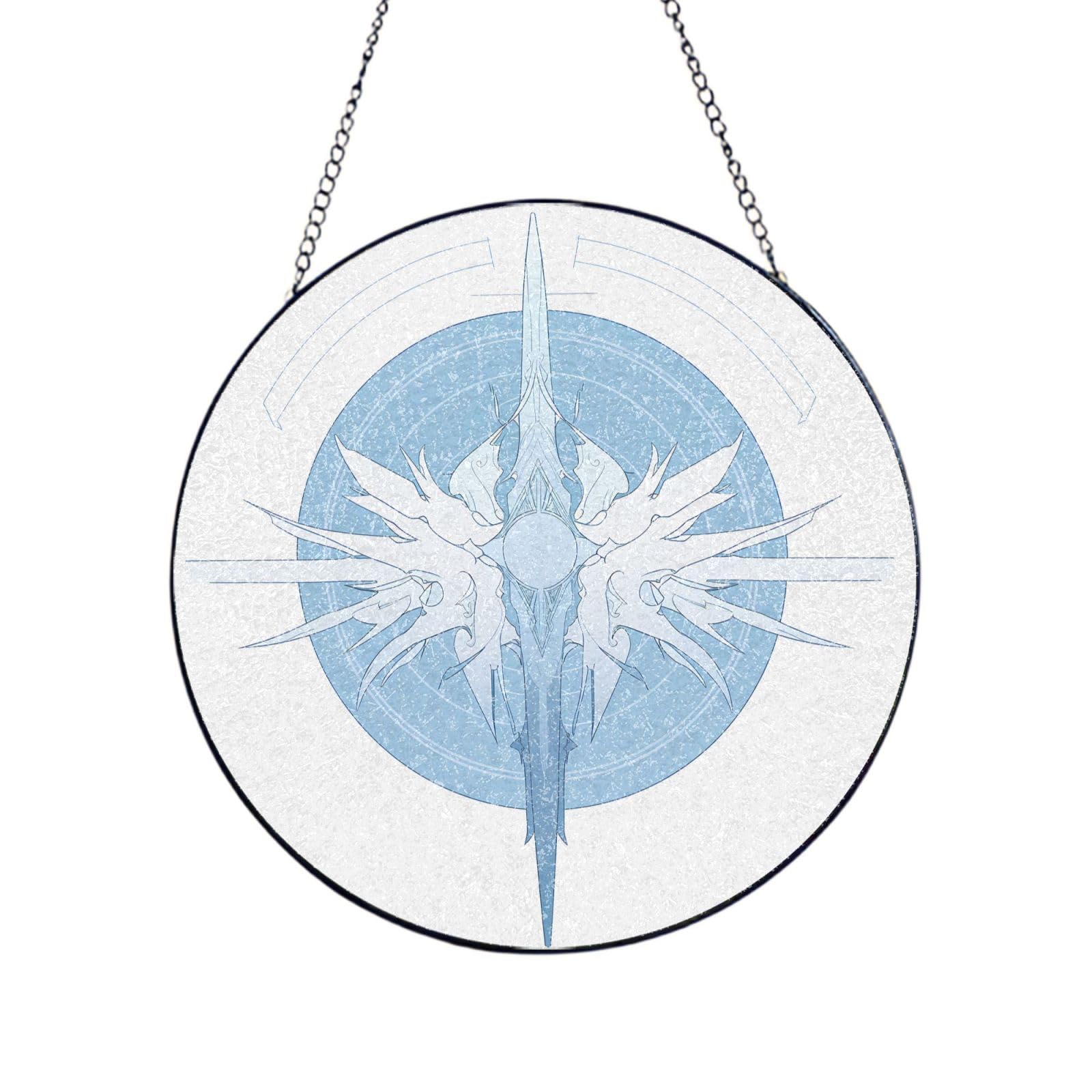 Phayah Central Composition Print Stained Glass Window Hanging Sun Catchers Decoration Mother'S Day Birthday Gifts For Home Garden Porch 4in（10cm）