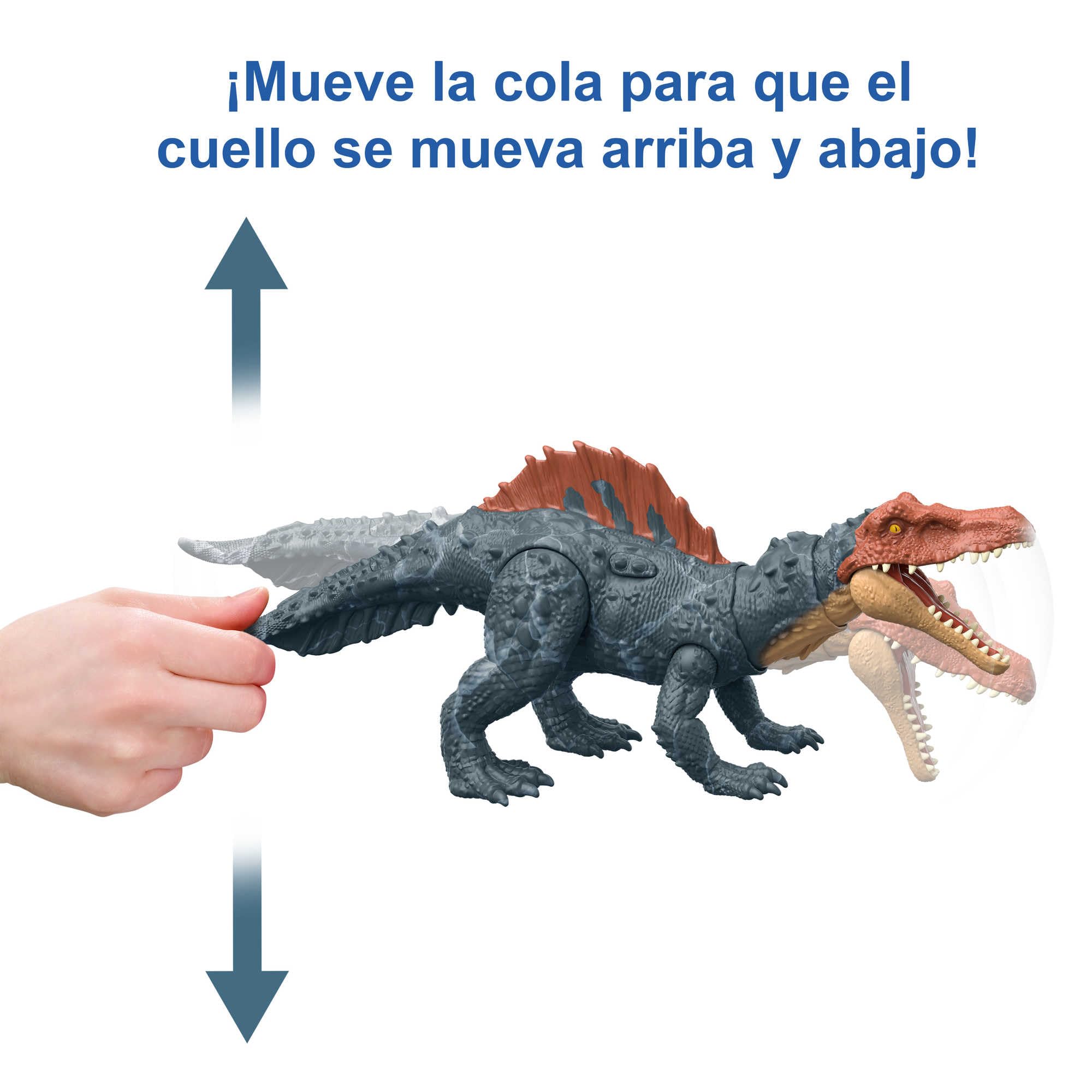 Mattel Jurassic World Dominion Massive Action Siamosaurus Dinosaurio figura de acción, juguete +4 años (HDX51)