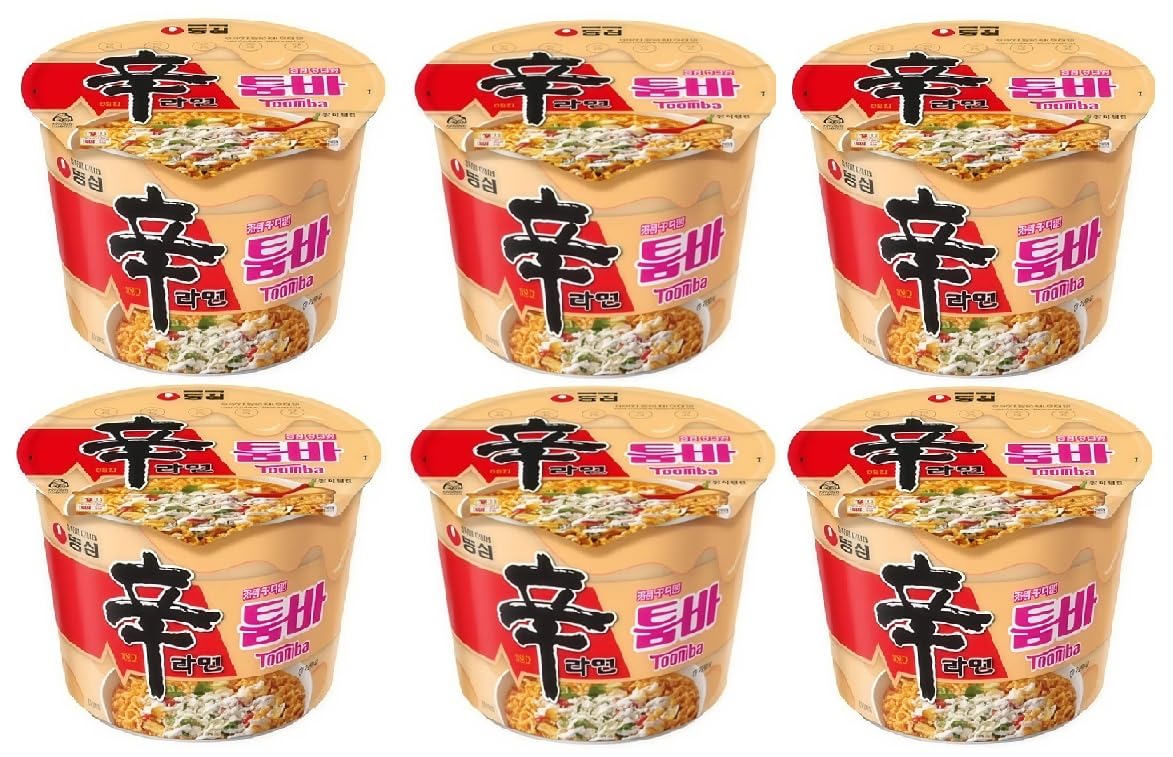 Amazon.co.jp: 辛ラーメン トゥンバカップラーメン113g (6個) : 食品