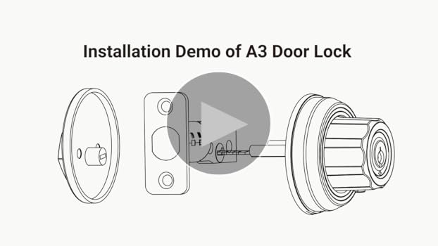 AIsecure Twist-to-Lock Keyless Deadbolt Lock for Front Door