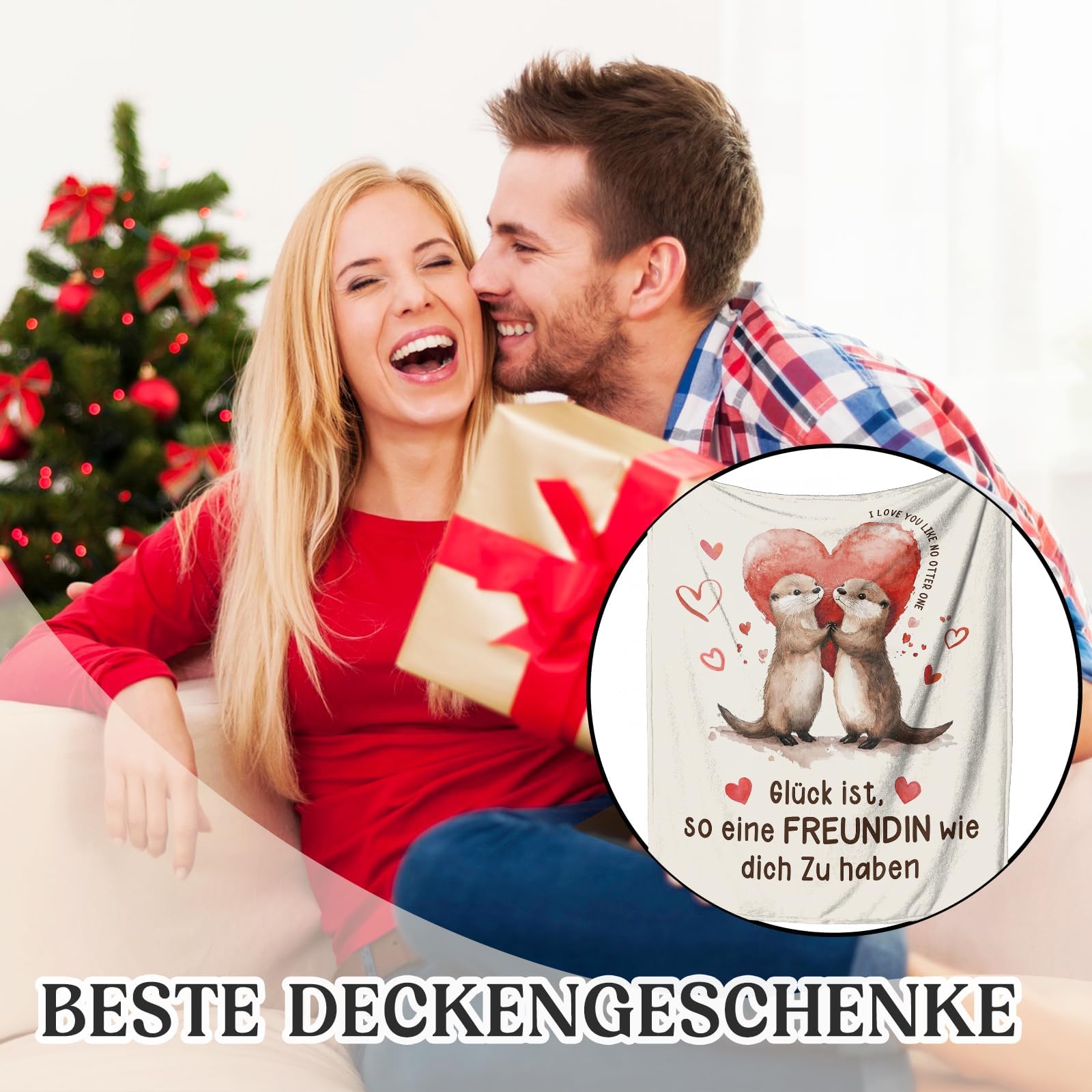 Einanmut Geschenk Freundin Geburtstag, Jahrestag Geschenke für Sie - Ultra-weiche Decke, Beste Freundinnen Geschenk, Geburtstag Geschenke für Freundin