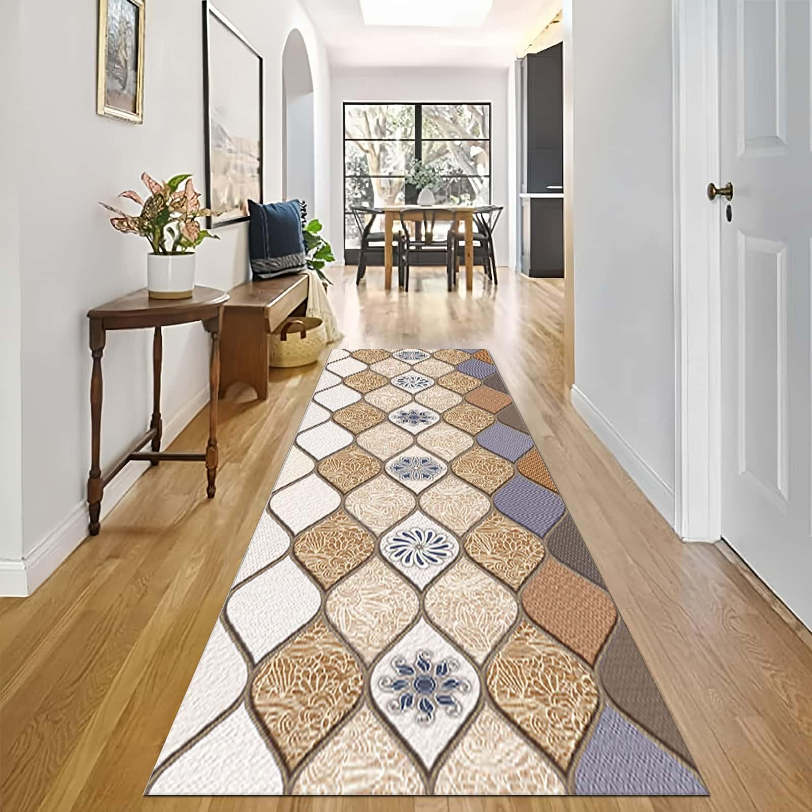 Tapis couloir coureur de zone antidérapant et moquette de passage terrasse 9m