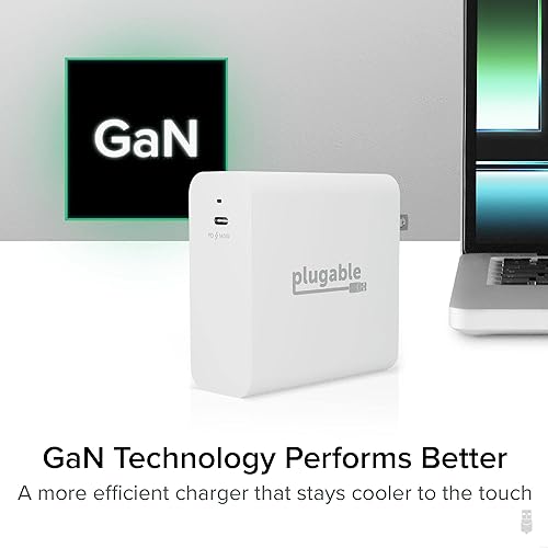 Miniatura 6 de Plugable Estación de acoplamiento USB 3.0 y USB-C de doble pantalla 4K con cargador de repuesto de 140 W y cable Thunderbolt 4 de 240 W