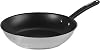 Tramontina Duo 12 in Stainless Steel Fry Pan with Nonstick Interior, black