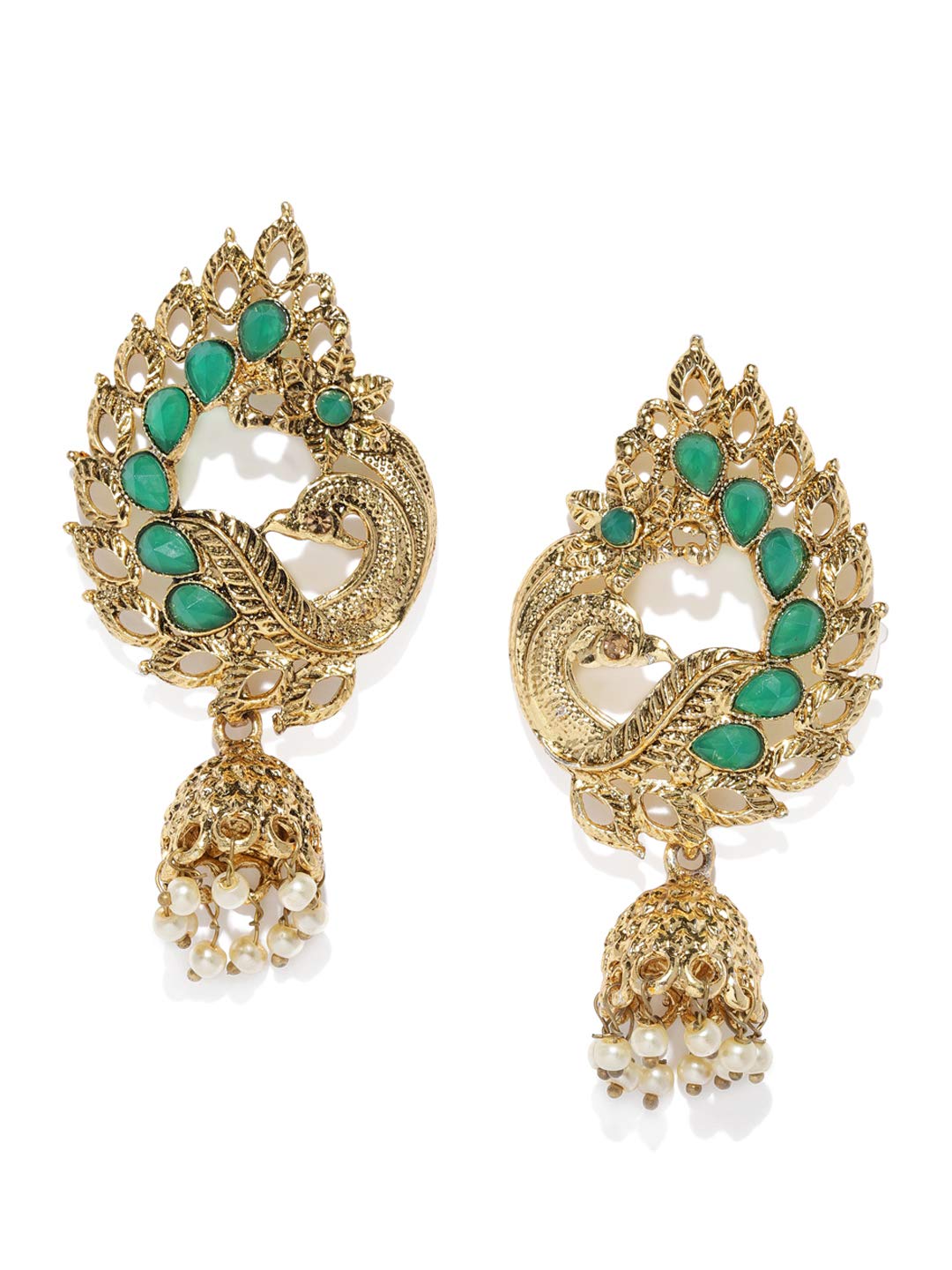 See full amazon price history chart for Zaveri Pearls Peacock Inspired Jhumki Earring For Women-ZPFK9189 Zaveri Pearls Peacock Inspired Jhumki Earring For Women-ZPFK9189 (B081L4DYCZ) Amazon Price History, Amazon Price Tracker