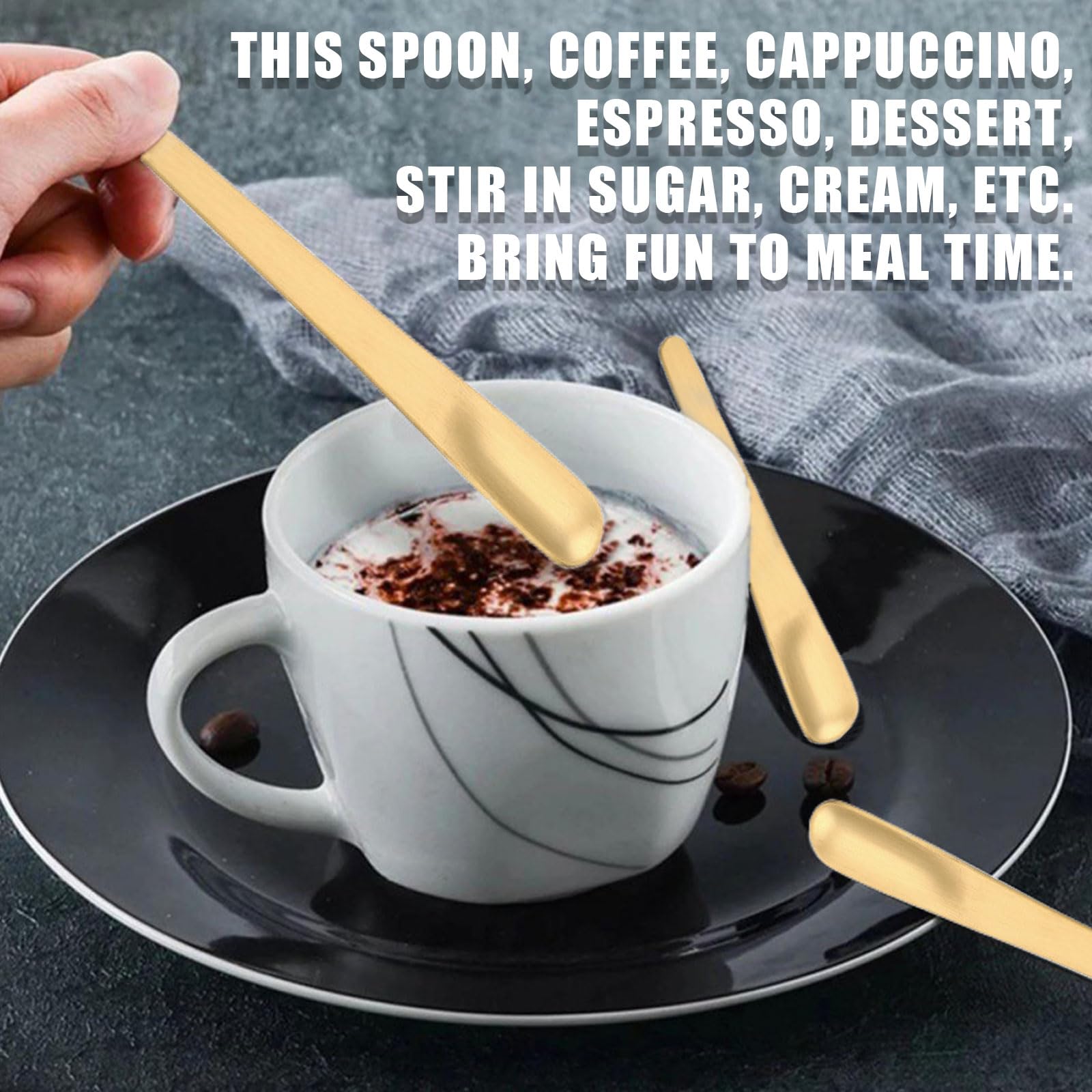 エナメル ティーコーヒースプーン6本セット マルチカラー