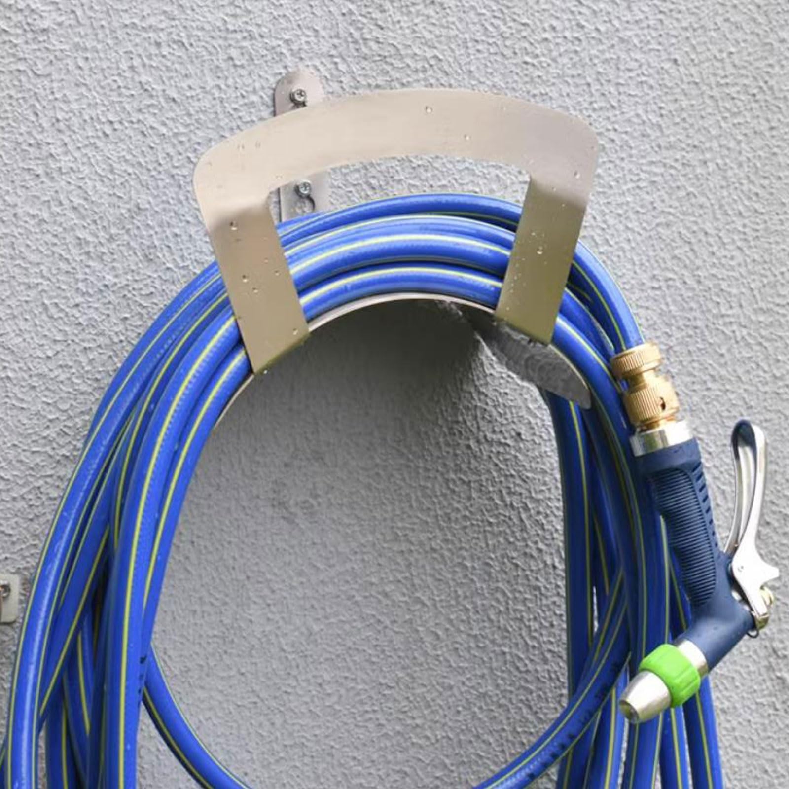 Avvolgitubo da Giardino. Supporto for Recinzione, Comodo da Usare, Resistente alla ruggine, attrezzo Giardinaggio Professionale, Porta Tubo, Carrello Parete