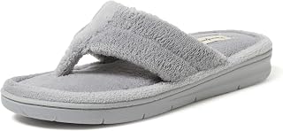 Women's Melanie Colorblocked Microfiber Terry Thong Slipper